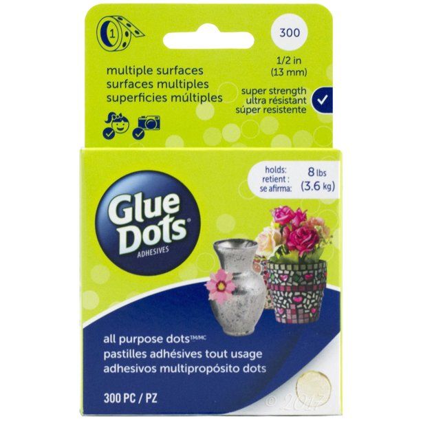 Glue Dots Clear All Purpose Roll, 300 Count - Walmart.com | Walmart (US)