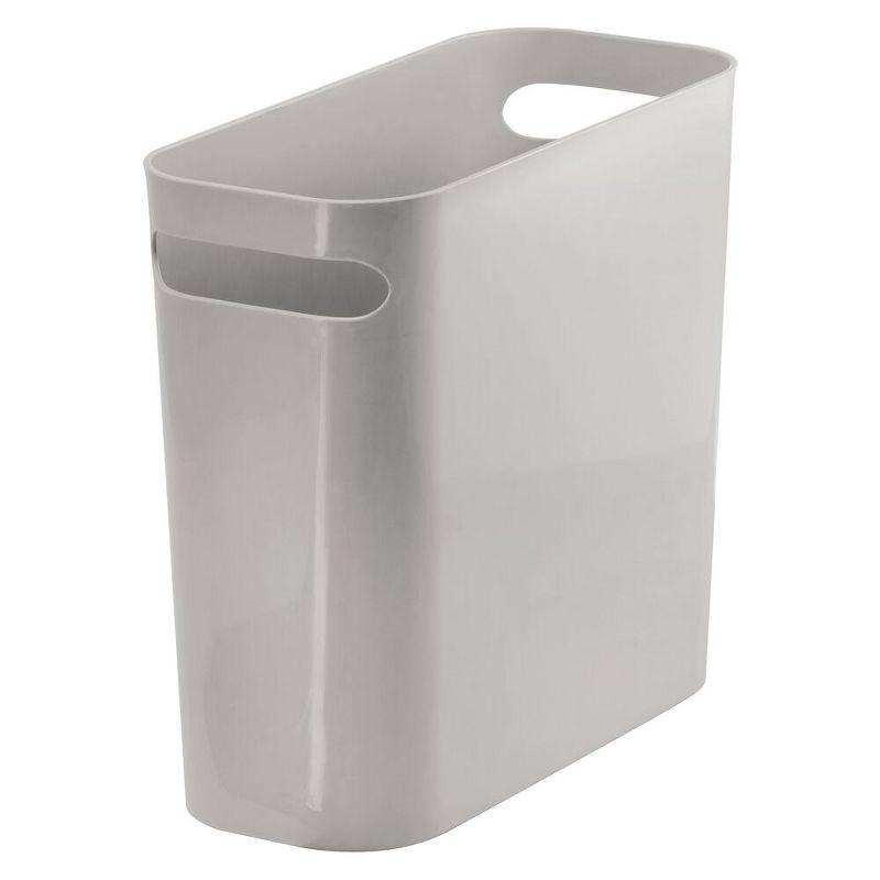 mDesign Slim Plastic Small Trash Can Wastebasket with Handles | Target