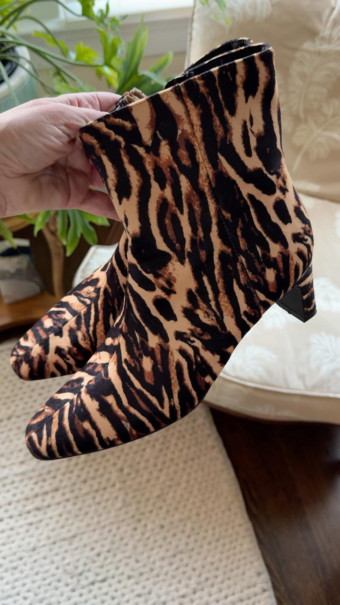 Who needs leopard print when you can have tiger print boots! Perfect heel height and memory foam insole for comfort! 

#LTKFindsUnder50 #LTKHoliday #LTKWorkwear