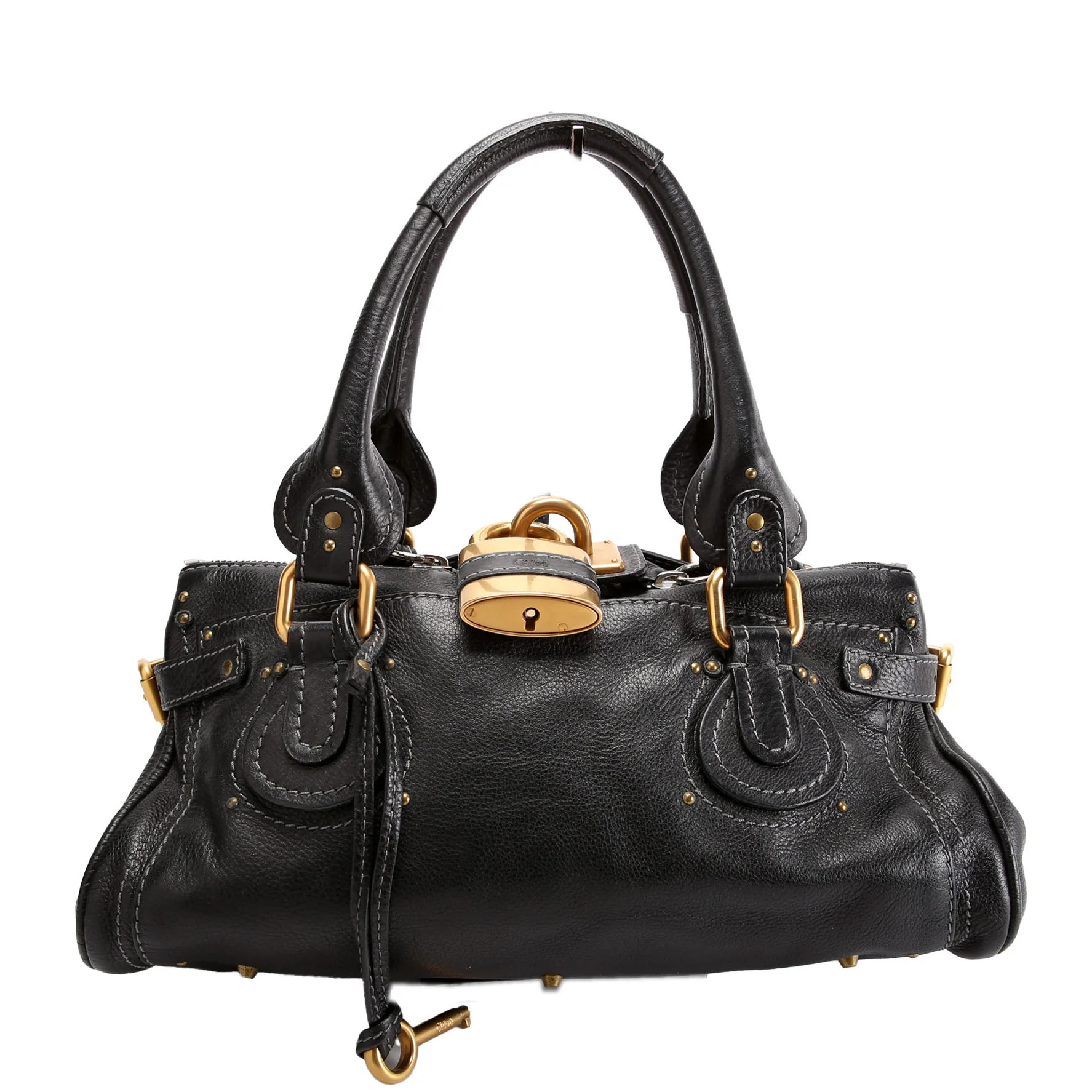 Paddington Top Handle Black | Keeks Designer Handbags