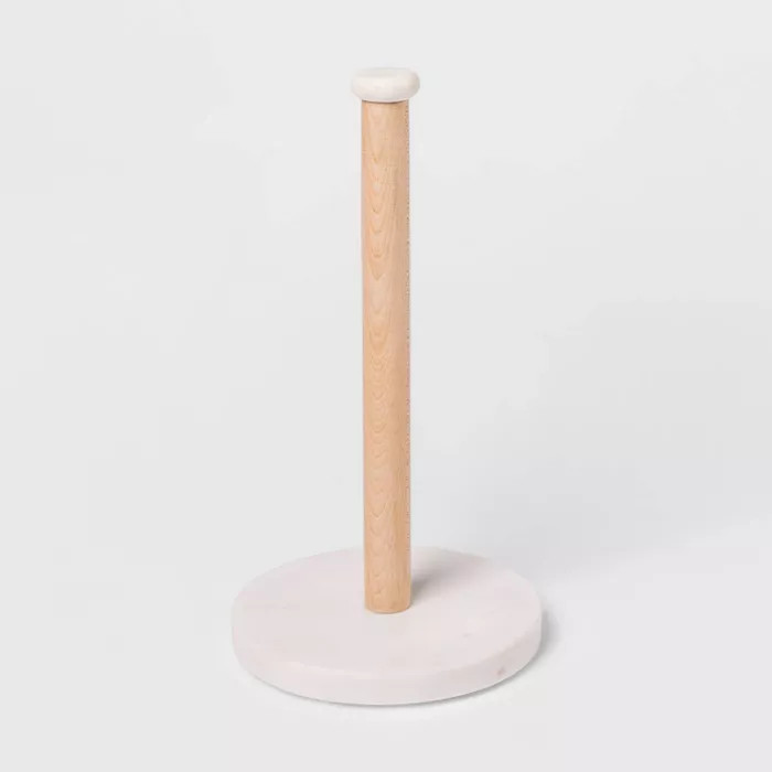 Marble Paper Towel Holder Natural/White - Threshold™ | Target