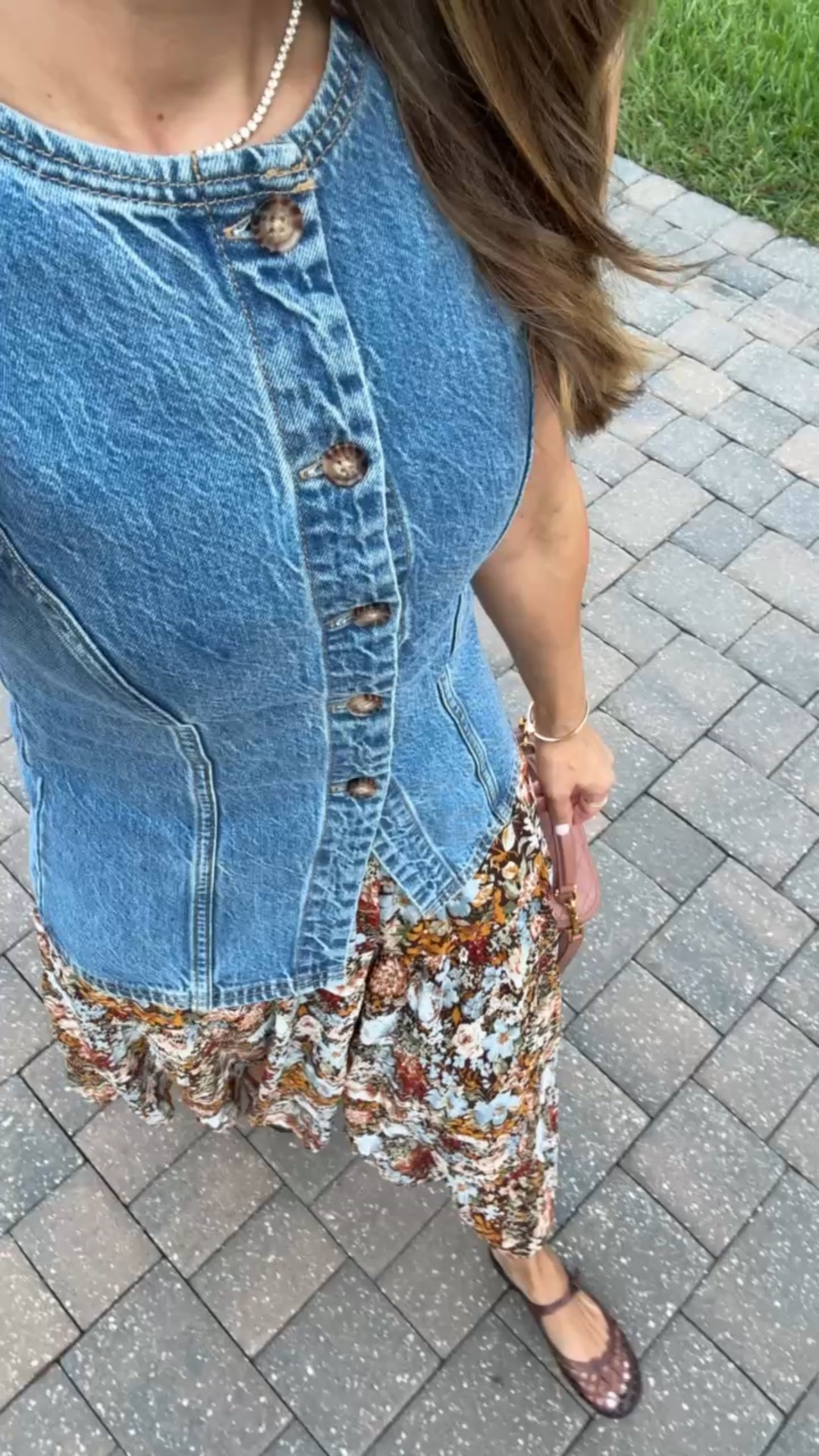 Meet the teacher outfit. Fall outfit. Elevated casual outfit. Pre fall outfit. Business casual. Abercrombie denim best in XXS. Amazon maxi skirt in small. YSL vanity purse in barely pink. Tory Burch Mellow Mary Jane Jelly - whole sizes only. I’m a 6.5 and sized down to a 6!


#LTKPetite #LTKShoeCrush #LTKSeasonal