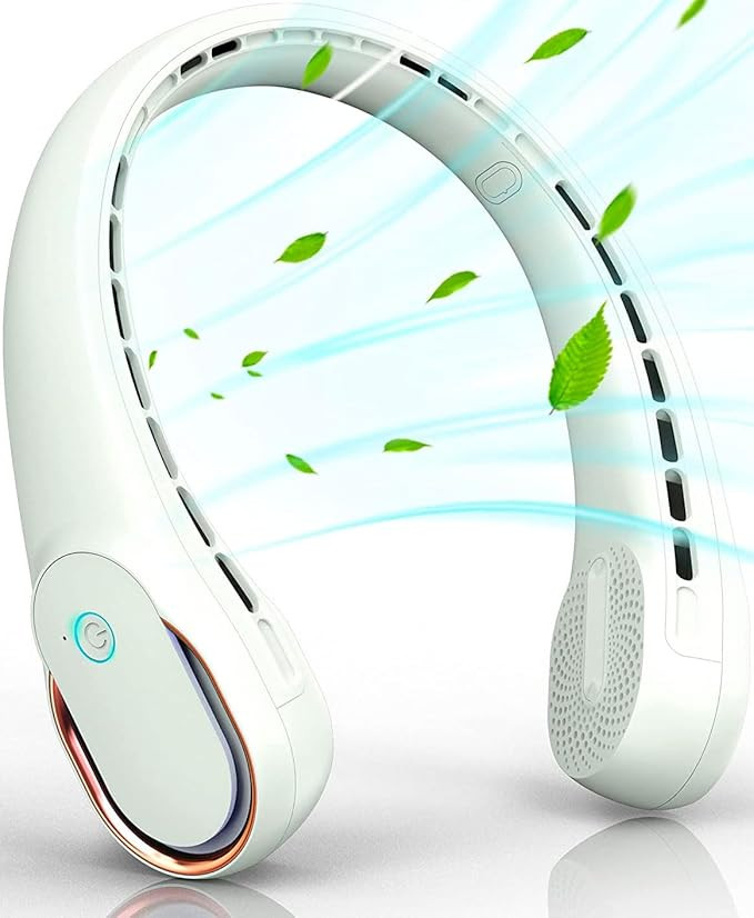 FrSara Neck Fan, Portable Fan Strong Wind, Upgraded 5200mAh, Upgraded Air Volume,360° Cooling, Q... | Amazon (US)