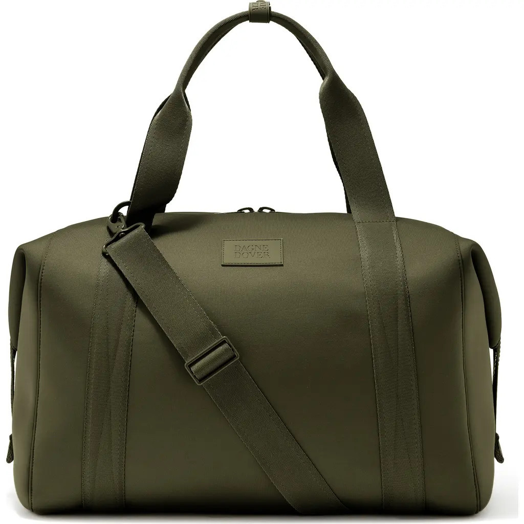 Dagne Dover Landon Extra Large Neoprene Carryall in Dark Moss at Nordstrom | Nordstrom