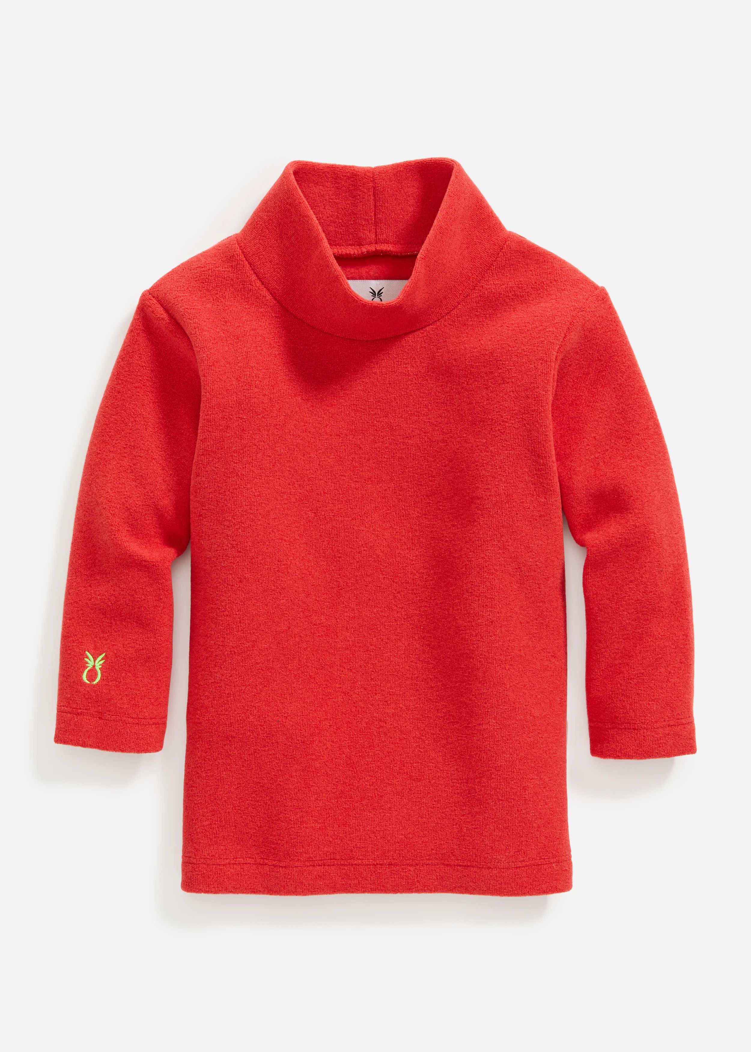 Toddler Turtleneck in Terry Fleece (Red) | Dudley Stephens