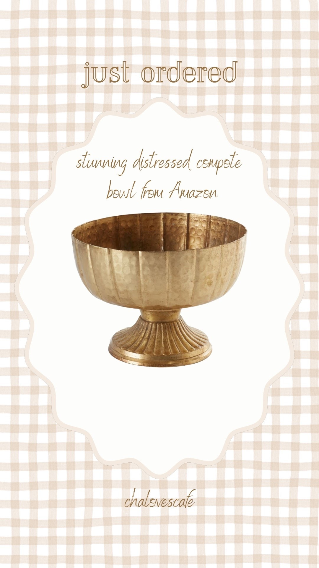 Just ordered this stunning distressed gold compote bowl from Amazon - perfect for any season🤎

#LTKFindsUnder50 #LTKHome #LTKSeasonal