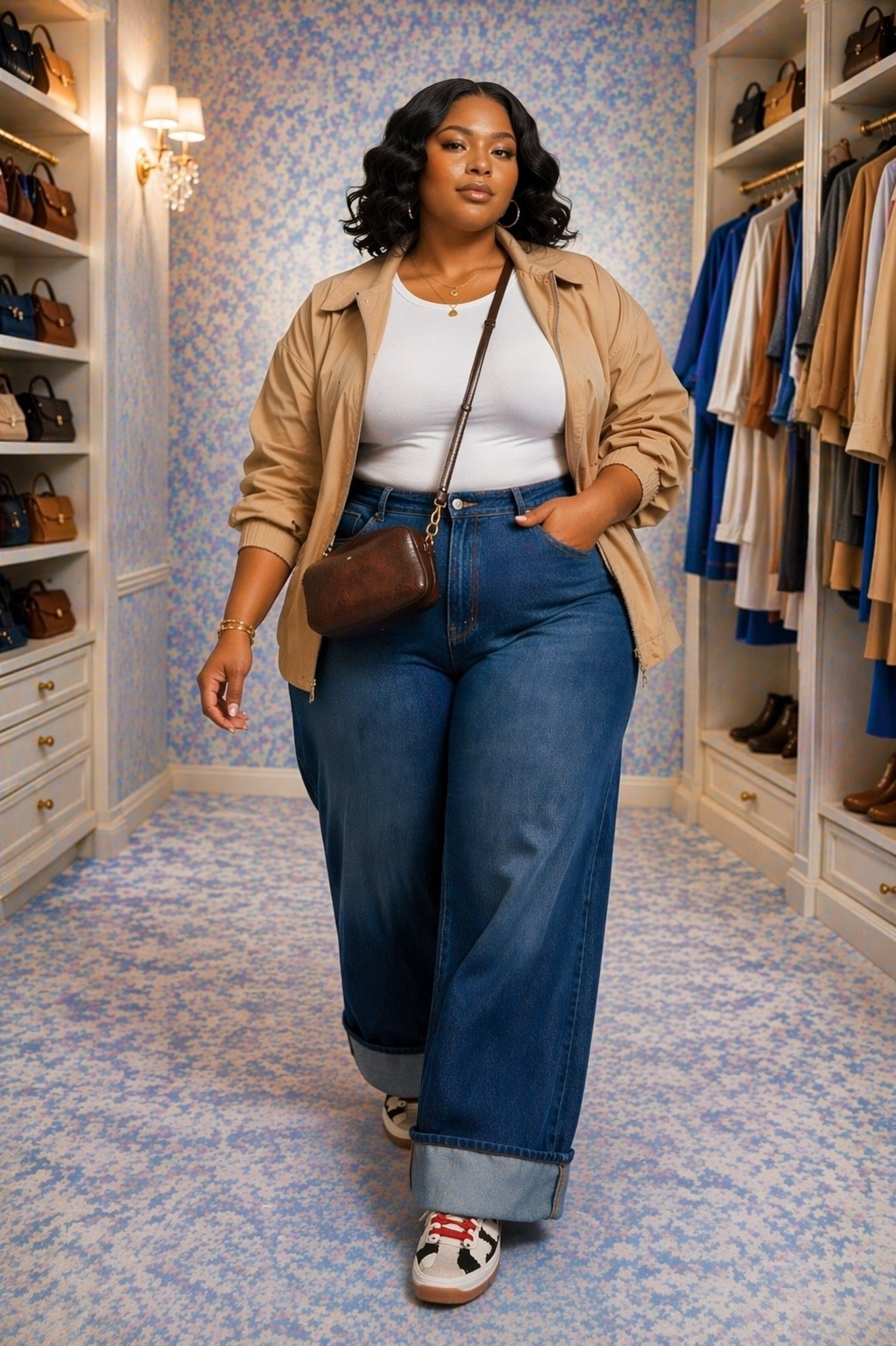 easy spfing outfit, with a lil statement piece (the sneakers)

#LTKPlusSize #LTKootd #LTKMidsize
