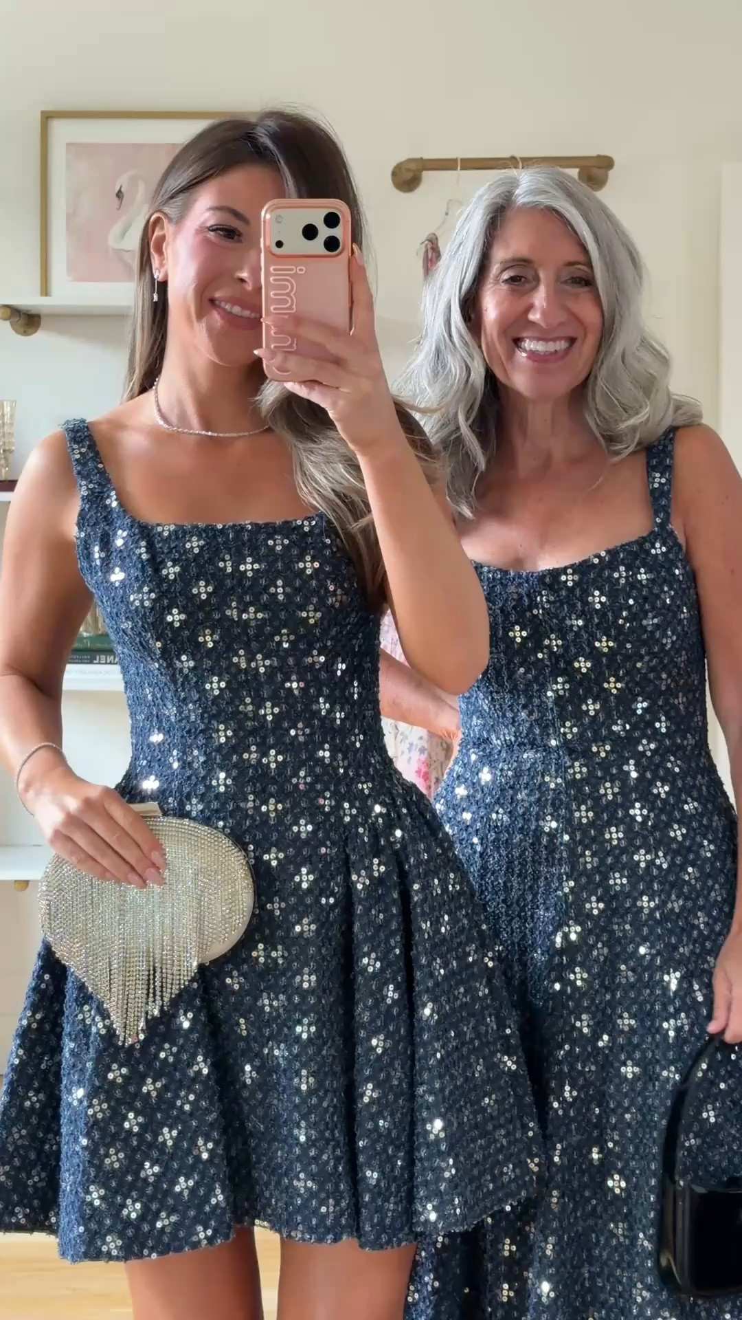 navy sequin square-neckline mini and midi  with pleated skirt mom and me formal wedding guest and mother of the bride dresses 💍

mac duggal: emerson10

I’m 5’4” and wear a size small/2 

mom is 5’4” and wears a medium/6

fall wedding guest dresses, wedding guest dresses, cocktail dresses, semi-formal dresses, black tie wedding guest dresses, destination wedding guest dresses, garden party dresses, wedding guest outfit ideas, mom & me outfits, mom & me dresses, matching outfits, mother daughter outfits, family photo outfits, wedding guest dresses, mother of the bride, mother of the groom, wedding guest outfit ideas

#LTKWedding #LTKSeasonal #LTKOver40