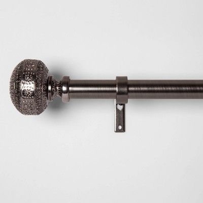 Stamped Metal Knob Curtain Rod - Opalhouse™ | Target