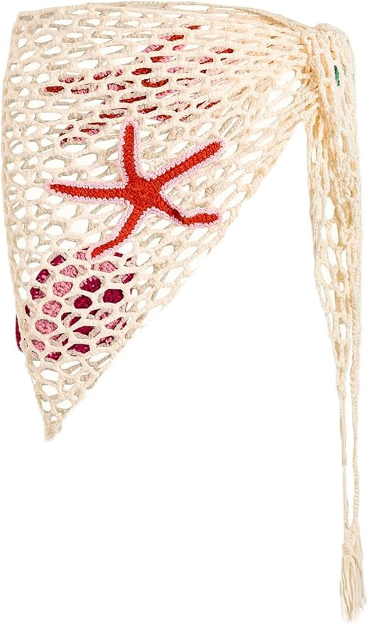 SEGT Women's Sexy Swimsuit Cover Up Skirt Sheer Crochet Beach Wraps Shell Decor Coverups | Amazon (US)