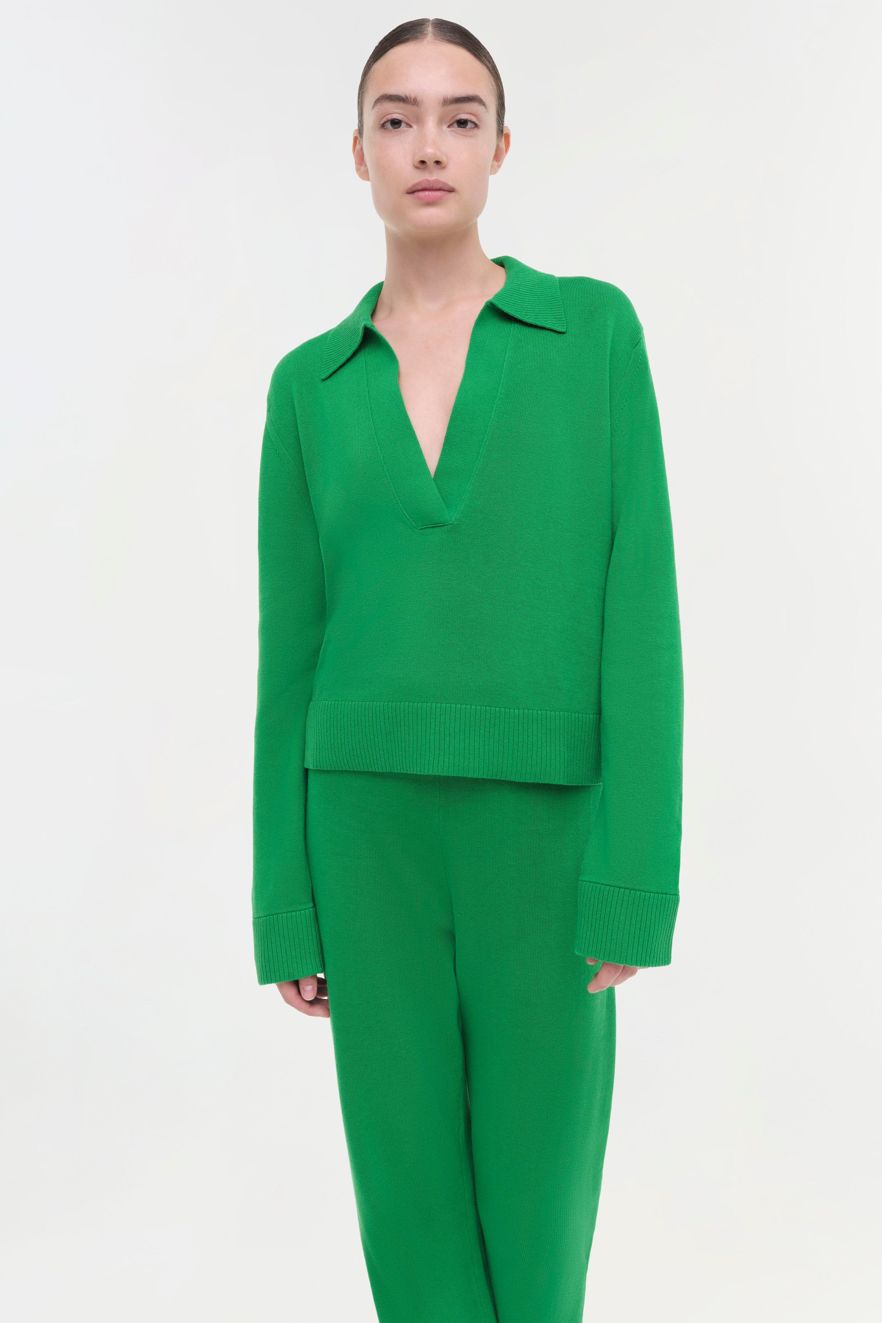 Cashmere Long Sleeve Polo | Simkhai