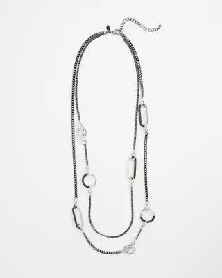 Long Double Chain Necklace | Chico's
