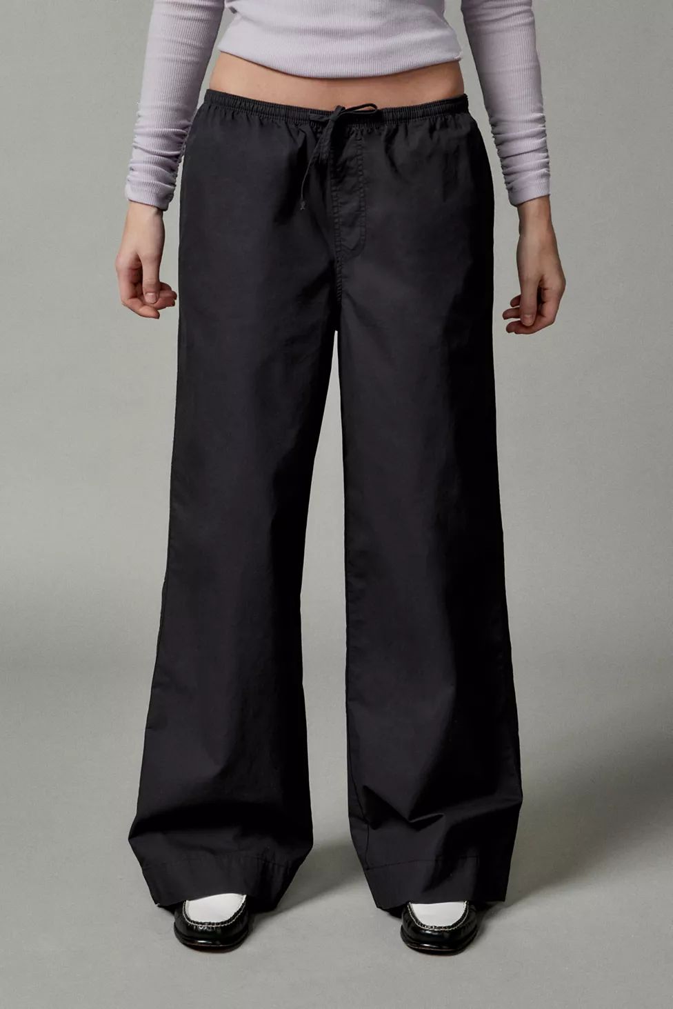 BDG Joey Poplin Wide-Leg Pant | Urban Outfitters (US and RoW)