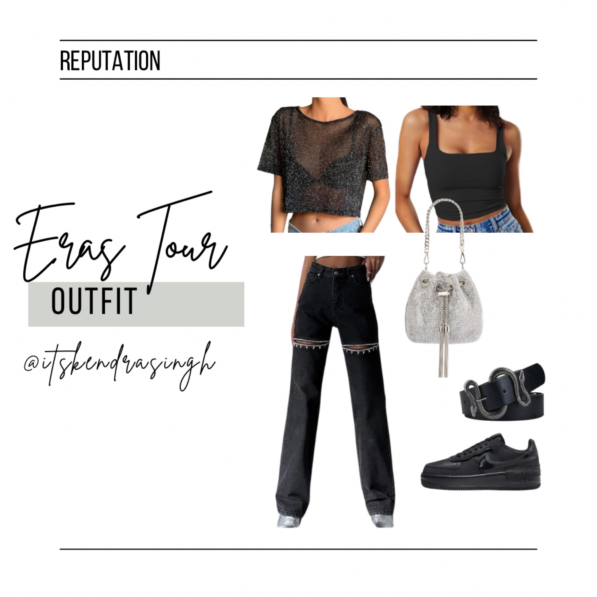 Taylor Swift Eras Tour Outfit 
Reputation 

#LTKTravel #LTKStyleTip #LTKFindsUnder100