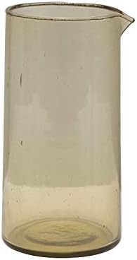 Creative Co-Op 16oz. Recycled Glass, Green Pitcher, 7.25" x 4" | Amazon (US)