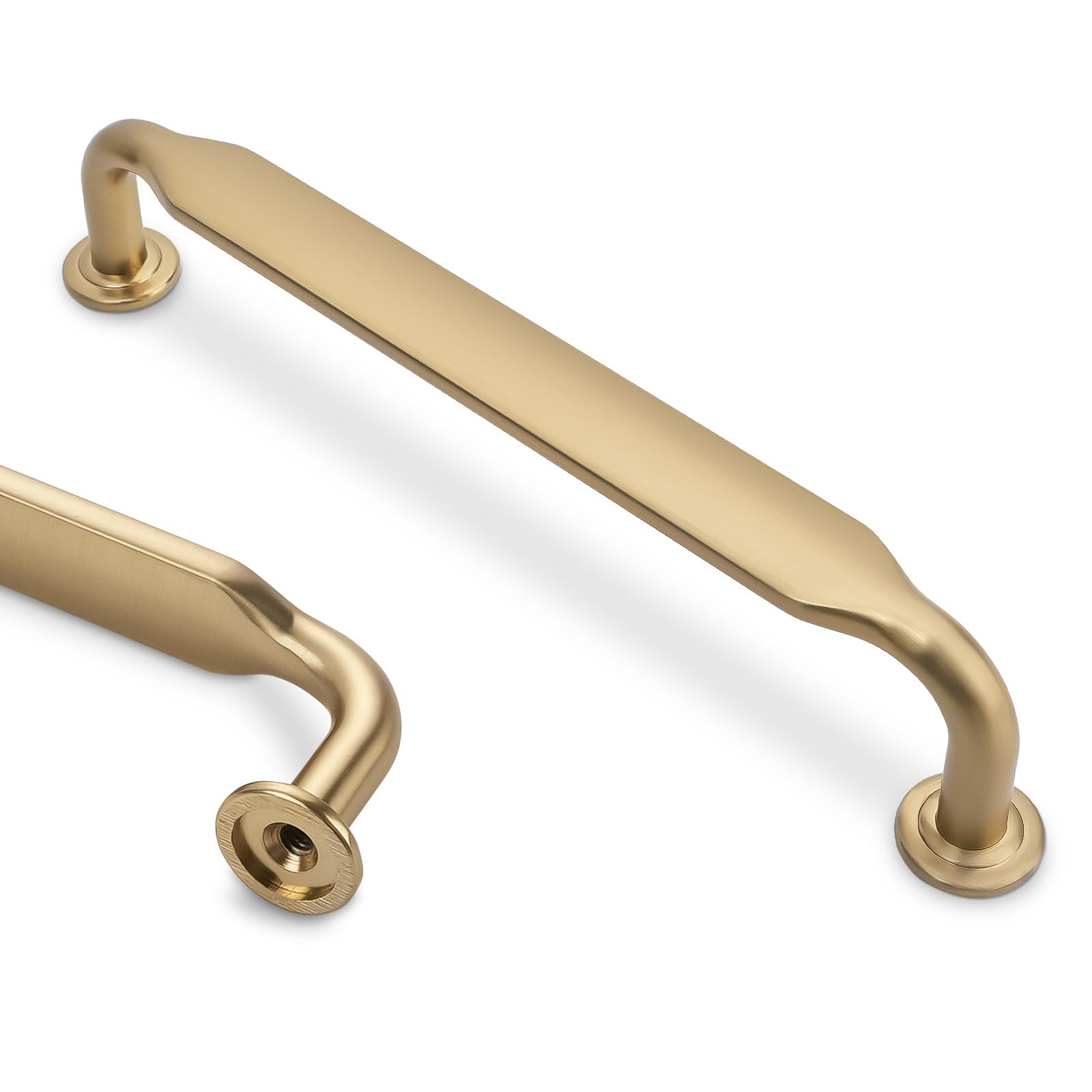 10 Pack 5 Inch Cabinet Pulls Champagne Bronze Kitchen Handles Zinc Alloy Drawer Pulls Solid Cabinet Hardware | Amazon (US)