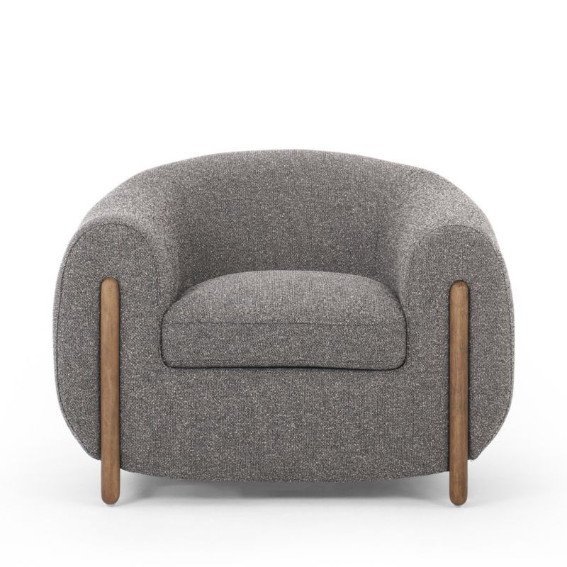 Nora Grey Tub Chair | Crate & Barrel | Crate & Barrel