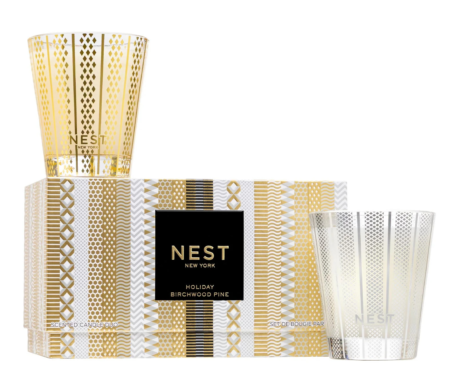 Holiday &amp; Birchwood Pine Classic Candle Set | NEST Fragrances