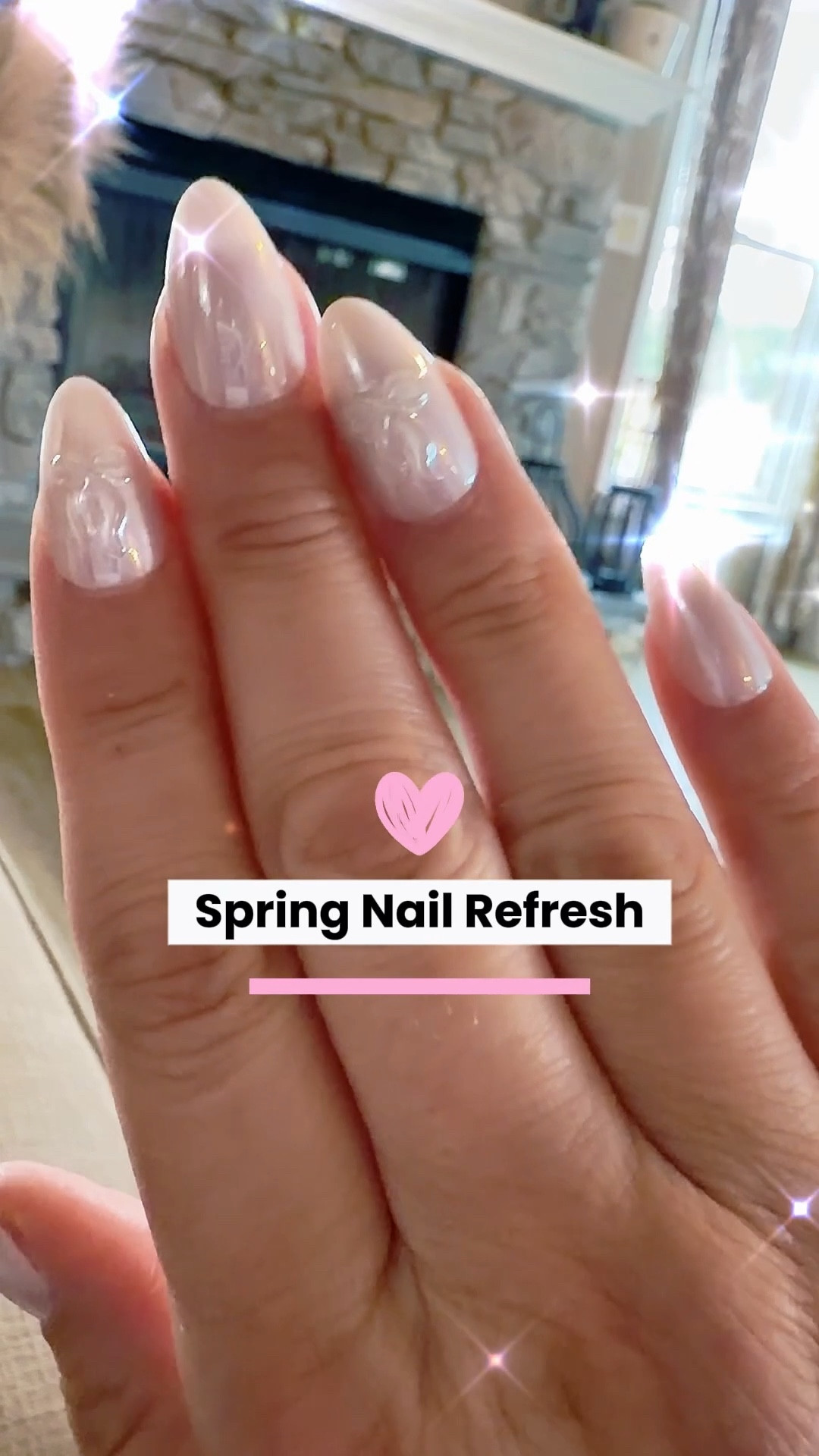 Spring Nail Refresh ☀️ I’ve jumped on the Press On Nail train and don’t see myself jumping off anytime soon ✨Affordable and easy application make getting salon like nails done at home a breeze.  I went with luminous 3D jeweled with bows. 
Insider Tip: grab the brush on glue from Glamnetics!  Shop my LTK for more spring nail design inspo 

#LTKselfcare #LTKgrwm #LTKBeauty