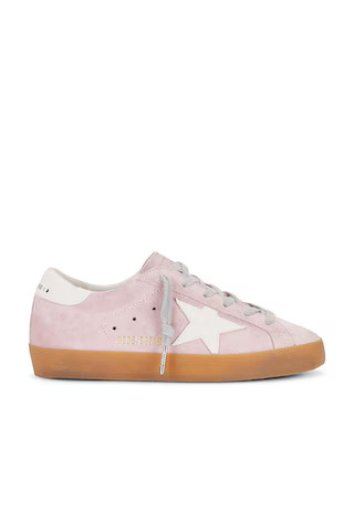 Golden Goose Super Star Sneaker in Pink & Optic White from Revolve.com | Revolve Clothing (Global)