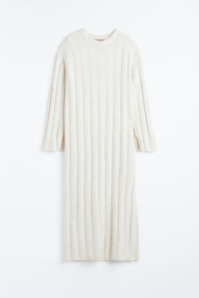 Oversized rib-knit dress | H&M (UK, MY, IN, SG, PH, TW, HK)