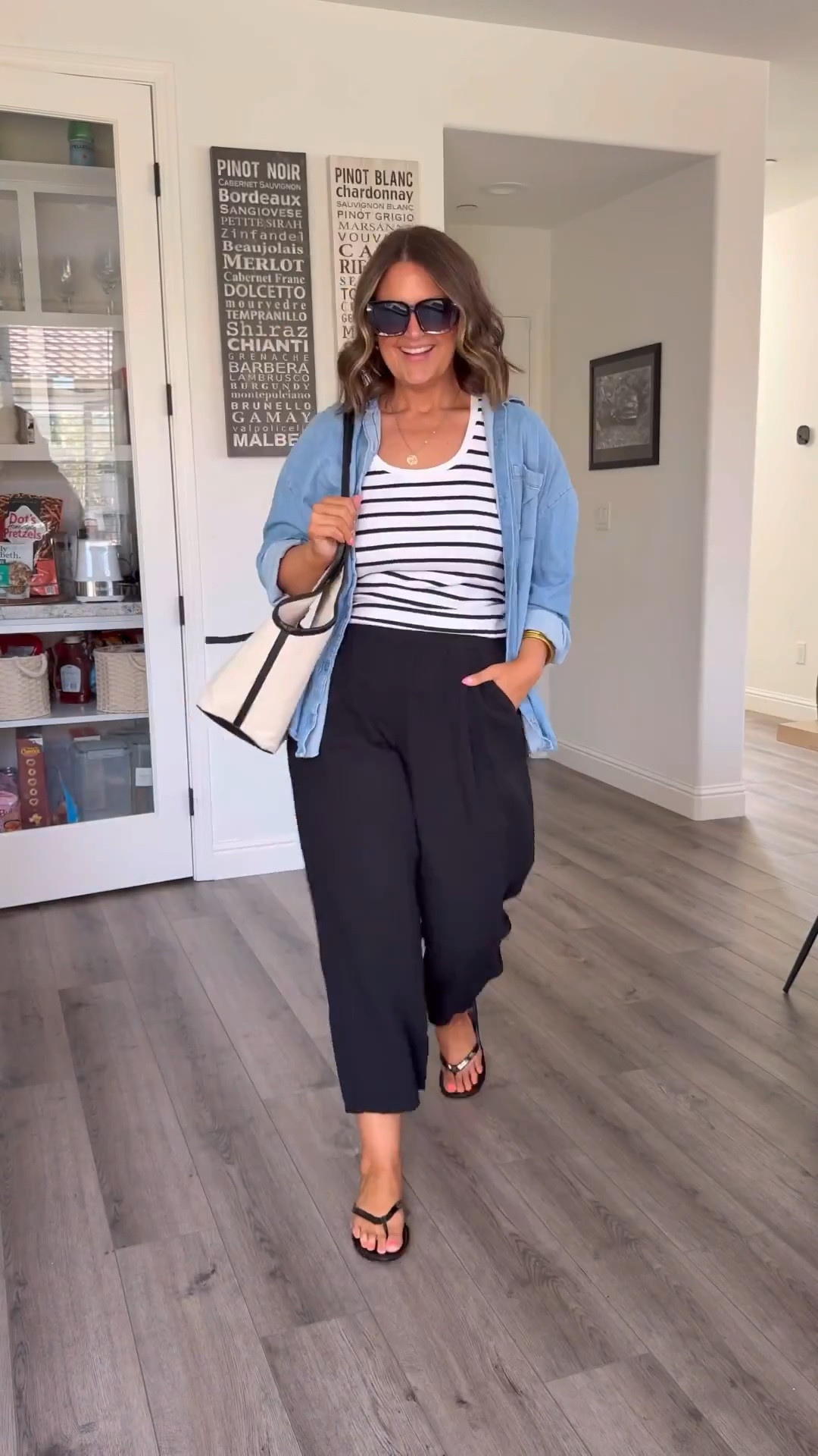 Comfy casual style, travel outfit 

Pants are almost sold out! Select colors still available

Pajamas, large (SO soft)
Pants, large (10/10 for fall transition)
Tank, large
Denim, chambray top, large
Sandals, 10 (true to size)
Sunglasses - $14 and so good!
Obsessed with this bag 

Size 12, size 14, midsize, mom style, gap, old navy, loft, Sam Edelman, fall transition outfit




#LTKFindsUnder100 #LTKMidsize