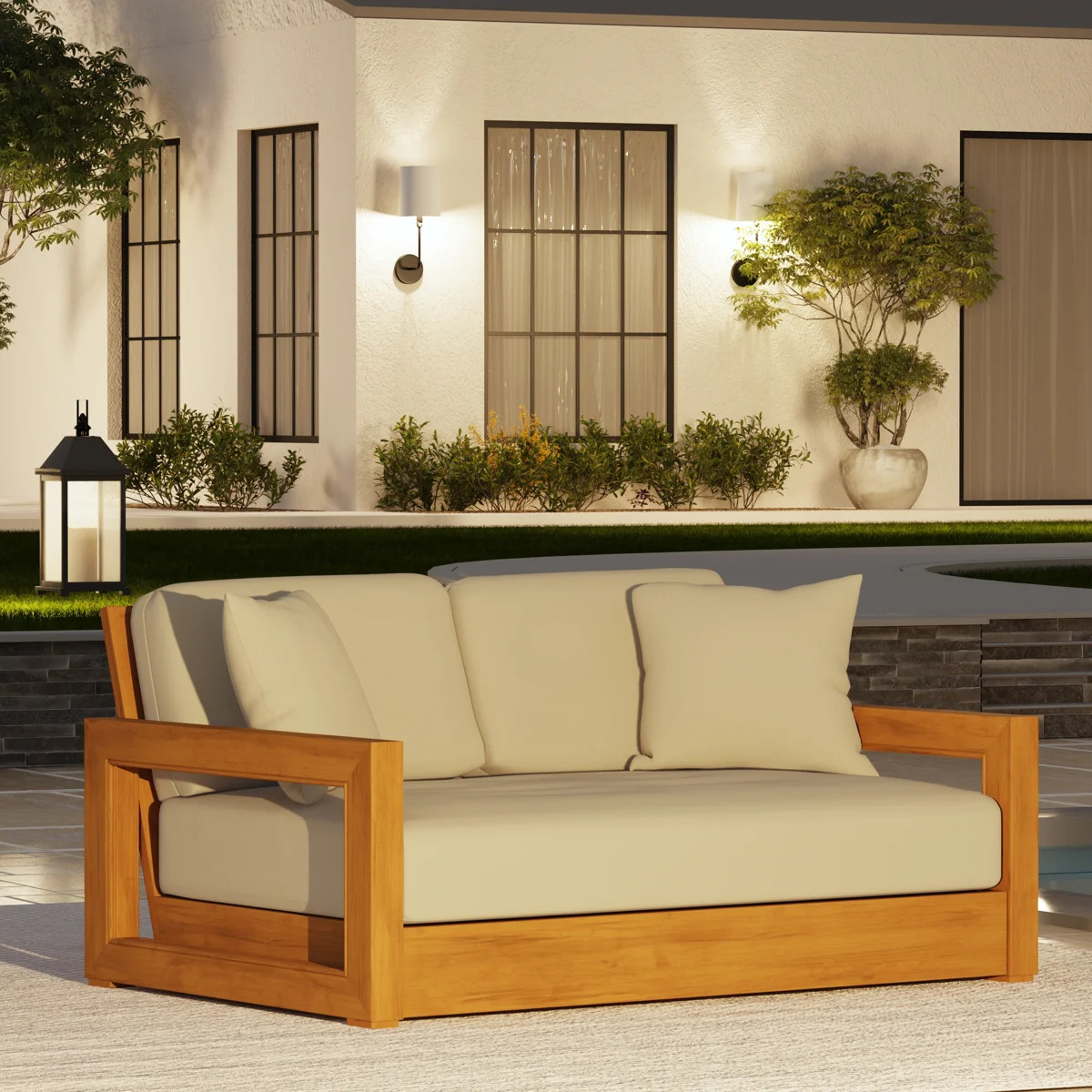 Melrose 52.75" Wide Loveseat with Cushions | Wayfair North America