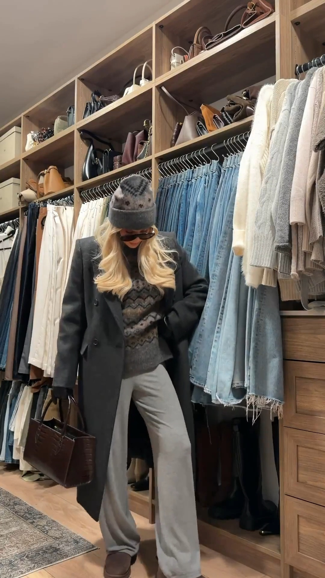 Wearing a medium in sweater (Dark H Grey/ Multi), med in tee, medium in coat (Heather Charcoal), small in pants (Heather Dark Grey), beanie is color Dark H Grey/ Multi, shoes are tts! #kathleenpost

Winter chic outfit, winter lounge look, winter errands outfit, school drop off, school pick up, airplane outfit

 #LTKmorningroutine #LTKHoliday #LTKSeasonal #LTKootd #LTKgrwm