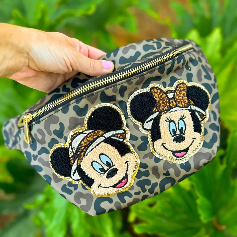 Cheetah Fanny Pack. Safari Mickey Fanny Pack Safari Minnie Fanny Pack. Animal Kingdom Minnie Anim... | Etsy (US)