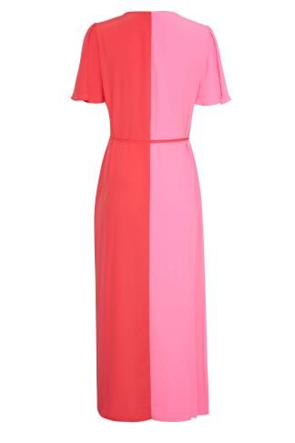 LTS Tall Pink & Red Two Tone Wrap Dress | Long Tall Sally
