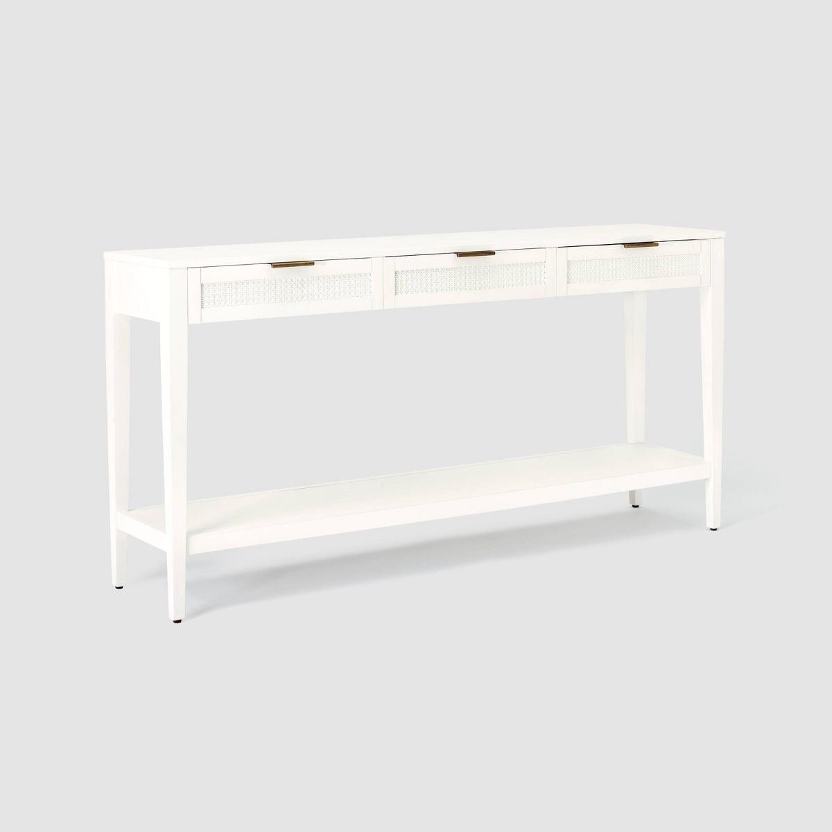 East Bluff Woven Drawer Console Table White - Threshold™ designed with Studio McGee | Target