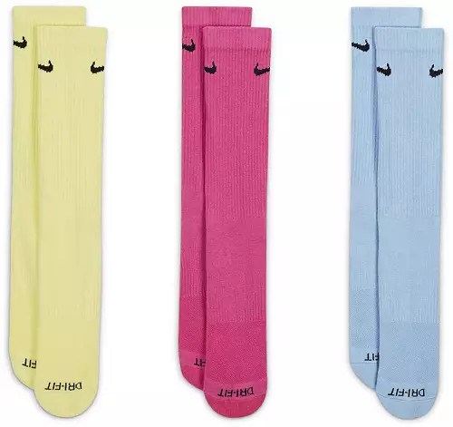 Nike Dri-FIT Everyday Plus Cushion Crew Socks - 3 Pack | Dick's Sporting Goods