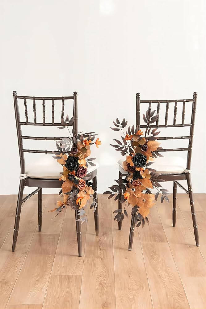 Amazon.com: Ling's Moment Artificial Halloween Black Wedding Flowers Grand Combo for Wedding Bouq... | Amazon (US)