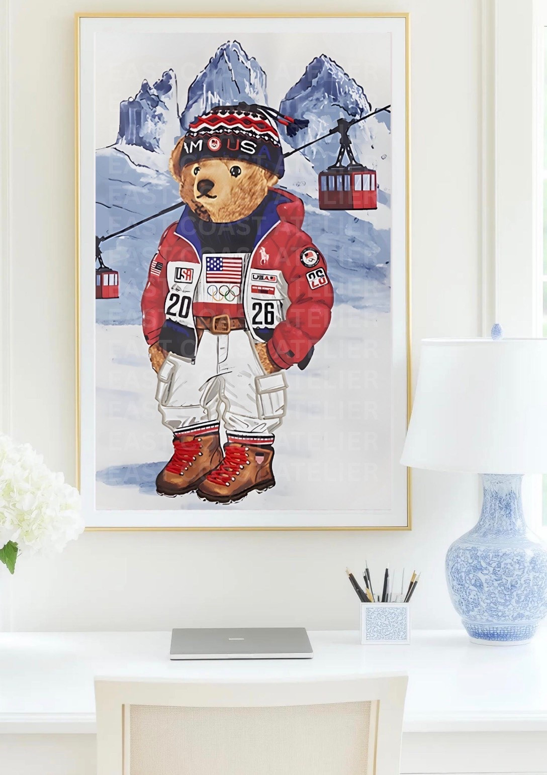 The Winter Olympics are here & Polo Ralph Lauren has released their winter polo bear for the games this year! Rep team USA or your favorite winter sport with this wall art! It’s such a collectible piece as it will become vintage and still look amazing and remain timeless while still reflecting 2026 ✨

#LTKSaleAlert #LTKSeasonal #LTKHome