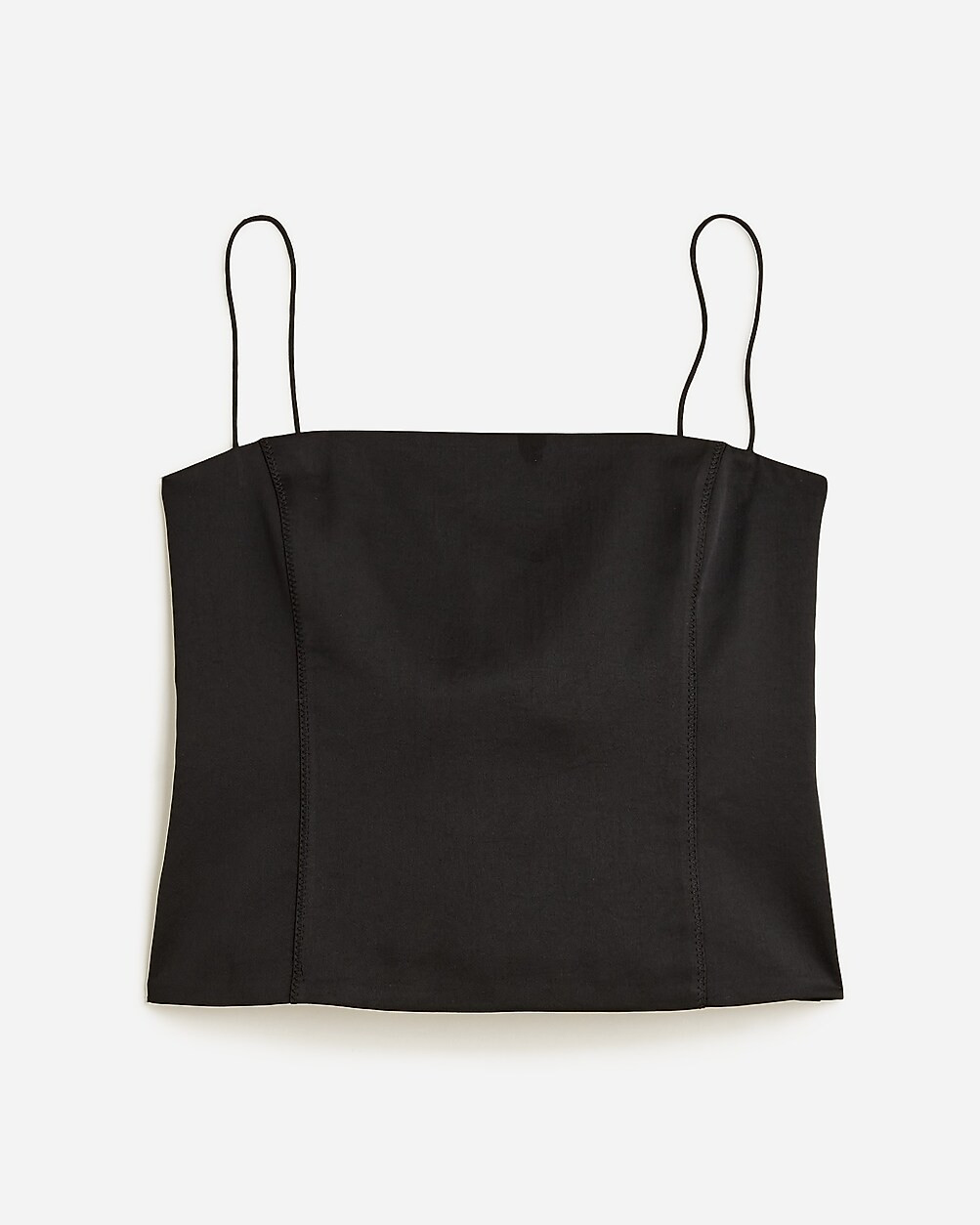 Bustier top in stretch satin | J. Crew US