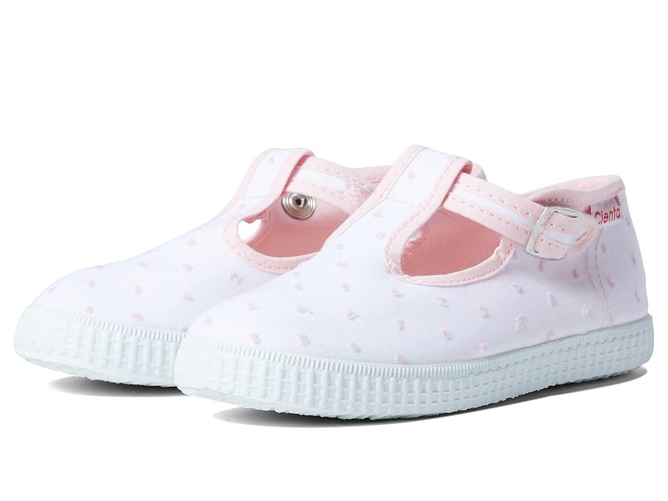 Cienta Kids Shoes 51049 (Toddler/Little Kid/Big Kid) (Pink Swiss Dots) Girl's Shoes | Zappos