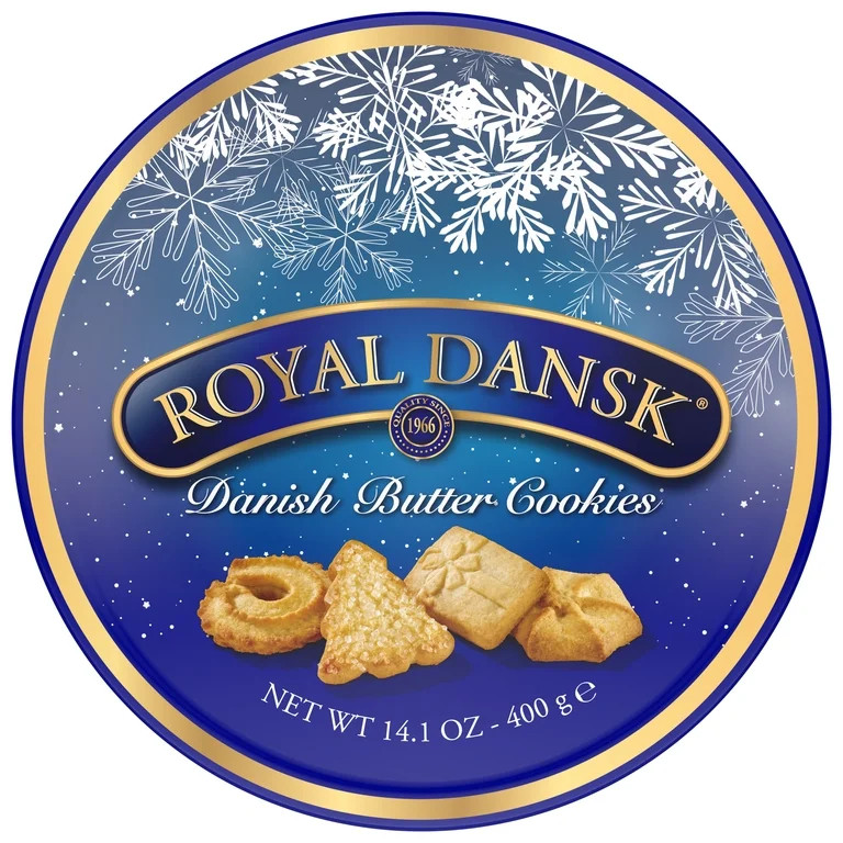 Royal Dansk Holiday Baked Danish Butter Cookies 14.1oz Tin - Walmart.com | Walmart (US)