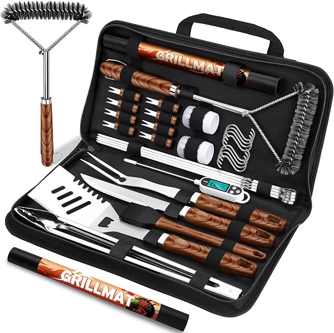RINPIR 31pcs BBQ Grill Accessories Gifts for Men Dad, Heavy Duty Grilling Tools Gift Set for Fath... | Amazon (US)