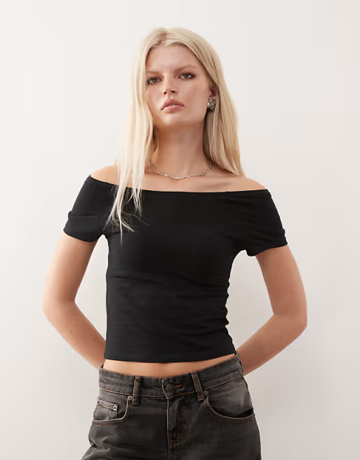 COLLUSION off shoulder raglan sleeve top | ASOS | ASOS (Global)