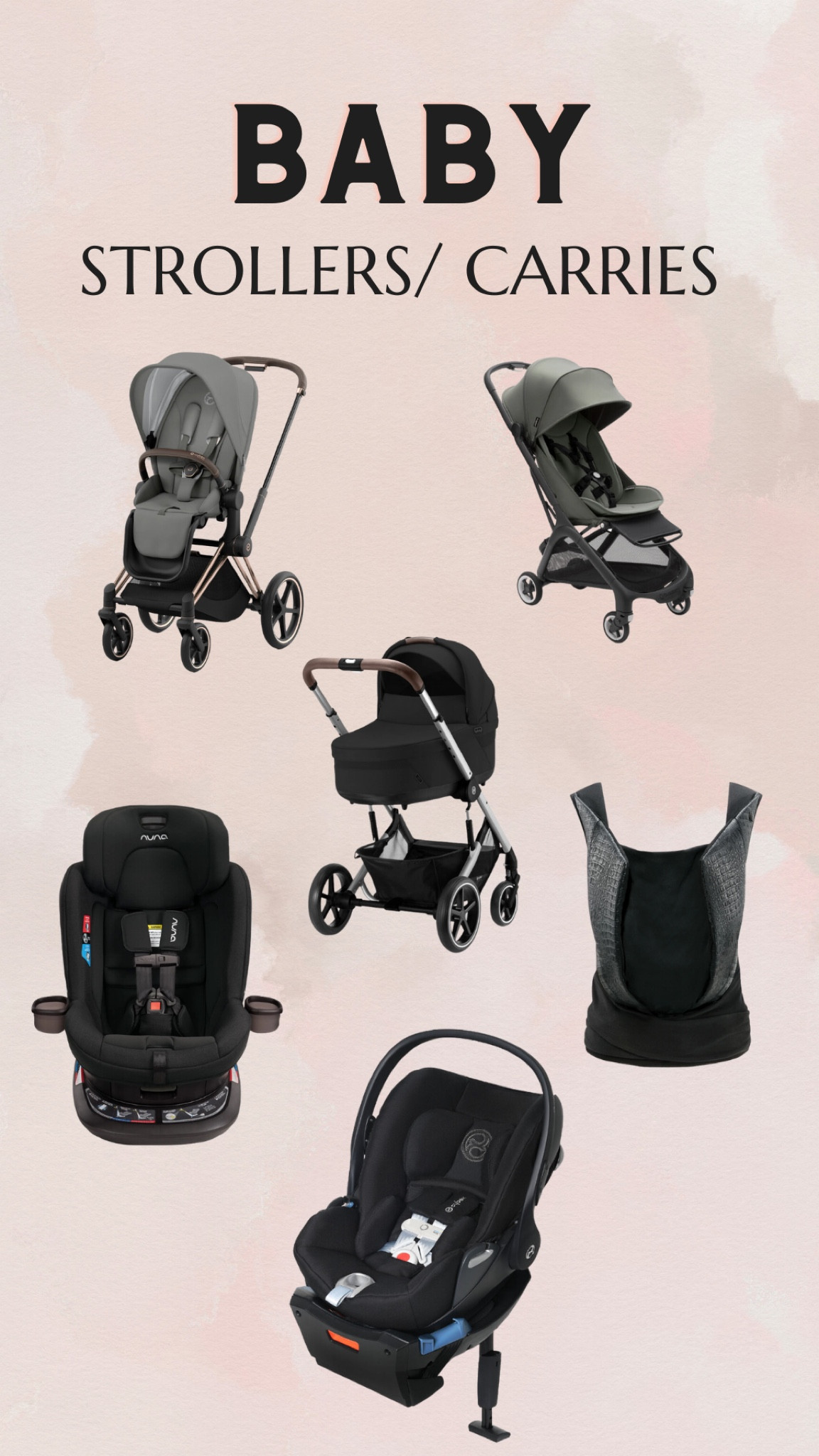 Baby, stroller, trendy, moms, carriers, black, modern, car seat 


#LTKfamily #LTKbaby