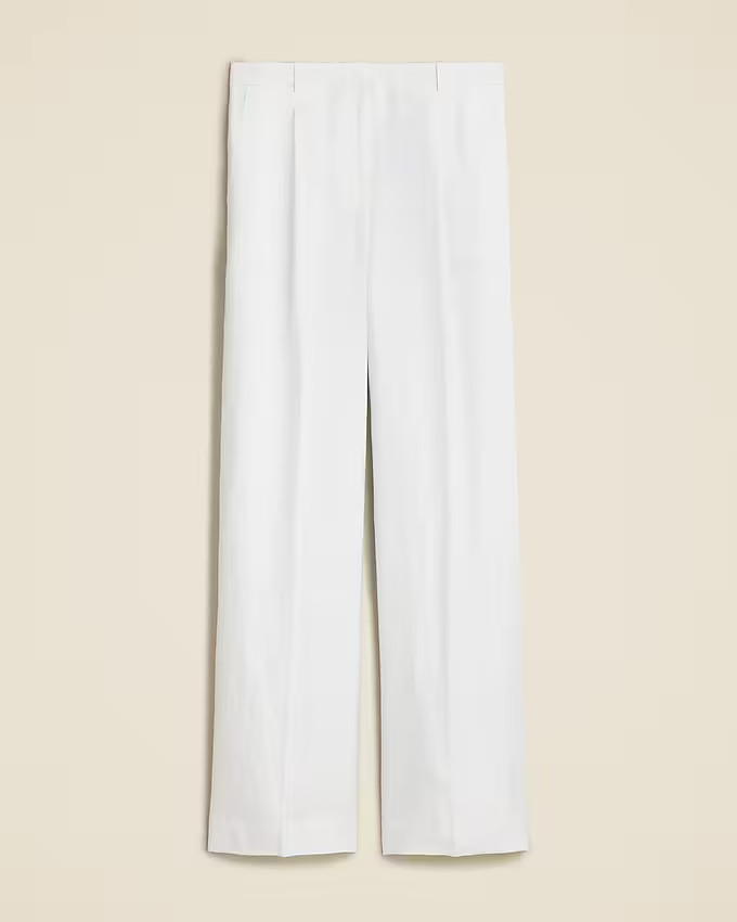 Wide-leg essential pant in linen | J. Crew US