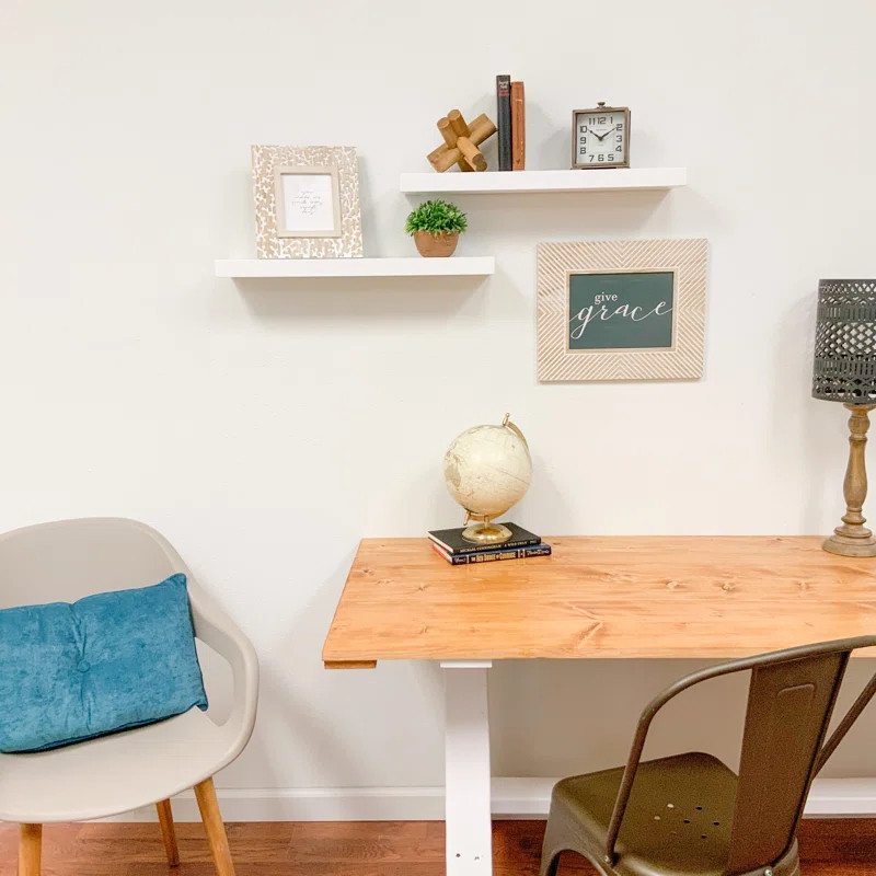 Evonne Solid Wood Floating Shelf (Set of 2) | Wayfair North America