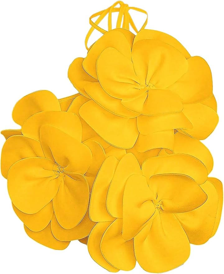 GORGLITTER Women's 3D Flower Halter Camisole Top Floral Sleeveless Going Out Country Concert Outf... | Amazon (US)