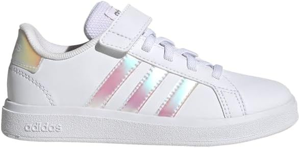 adidas unisex-child Grand Court 2.0 Elastic Lace and Top Strap Shoes | Amazon (US)