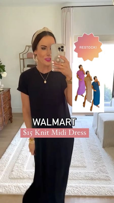 RESTOCK alert!!! These amazing $15 ribbed knit midi dresses were just restocked in all sizes and colors! It is SOOO comfy and flattering! The style runs true to size as well. Leave a comment below if you’d like us to DM links to your inbox! Don’t wait to check out as we know this dress will sell out ASAP again. 🛍️ Which color is your fave? 😍 We also linked our fave $22 ankle strap heels {size down 1/2}, pink lip color, initial necklace and much more. It’s all linked with the LTK app and at our link in bio. Happy Shopping! ~ L & W 

#LTKfindsunder50 #LTKsalealert