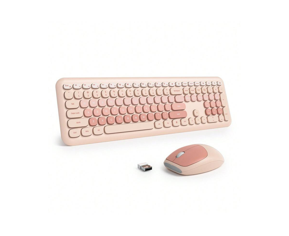 Risokeys Colorful Typewriter-Style Wireless Keyboard and Mouse Combo – Slim, Low-Noise Full-Size Set for Windows Pc & Laptop – Orange | Macy's