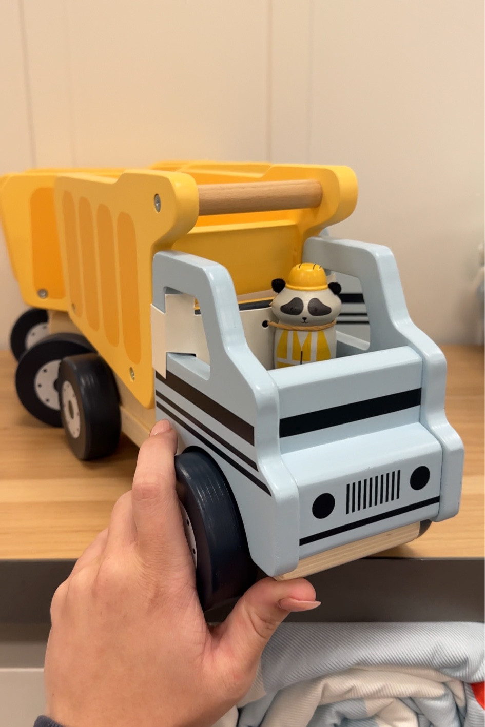 Hearth and Hand Wooden Toy Construction Truck with Raccoon figurine 

#LTKKids #LTKGiftGuide #LTKHome