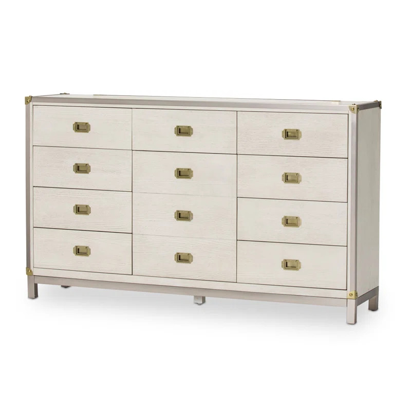 Menlo Station 12 Drawer 68.5'' W Solid Wood Dresser | Wayfair North America