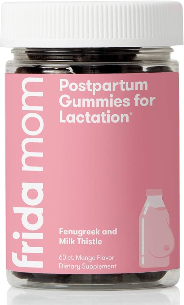 Frida Mom Postpartum Gummies for Lactation| Chewable Supplement Made with Fenugreek + Milk Thistl... | Amazon (US)