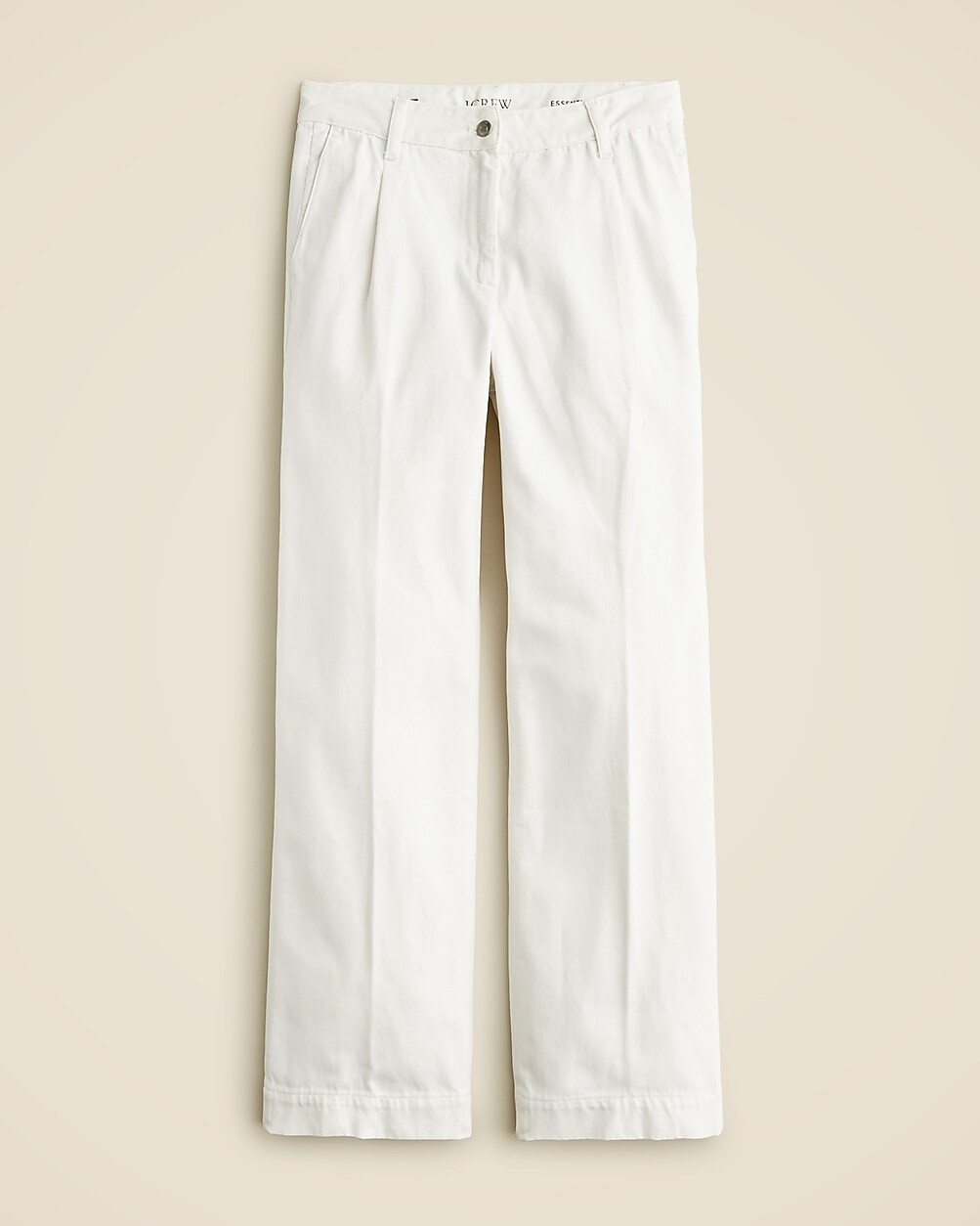 Wide-leg essential jean in white | J. Crew US